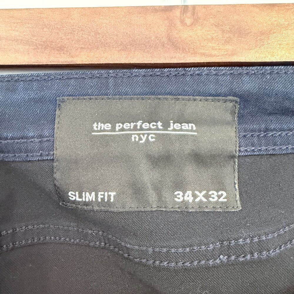 👖 The Perfect Jean NYC – Slim Fit Jeans (34x32) – Dark Indigo Navy - Picture 6 of 6